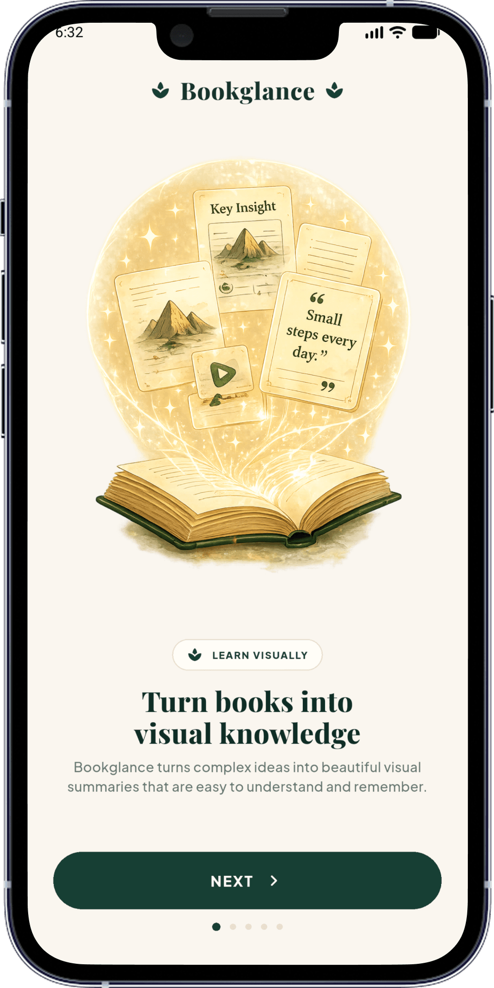 Bookglance interface
